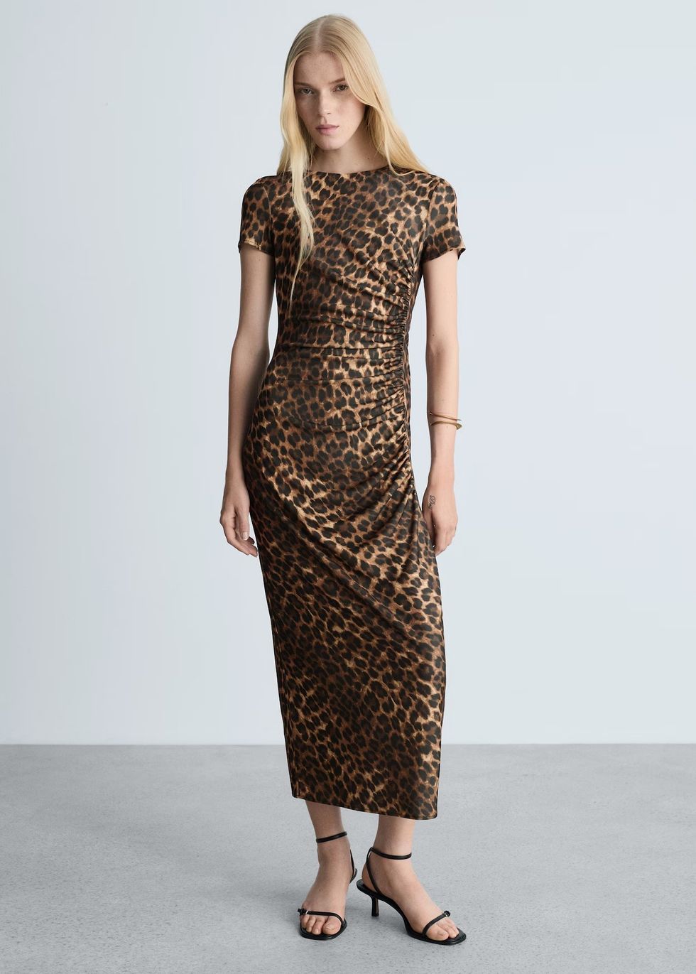 \u200bMANGO Leopard Print Dress