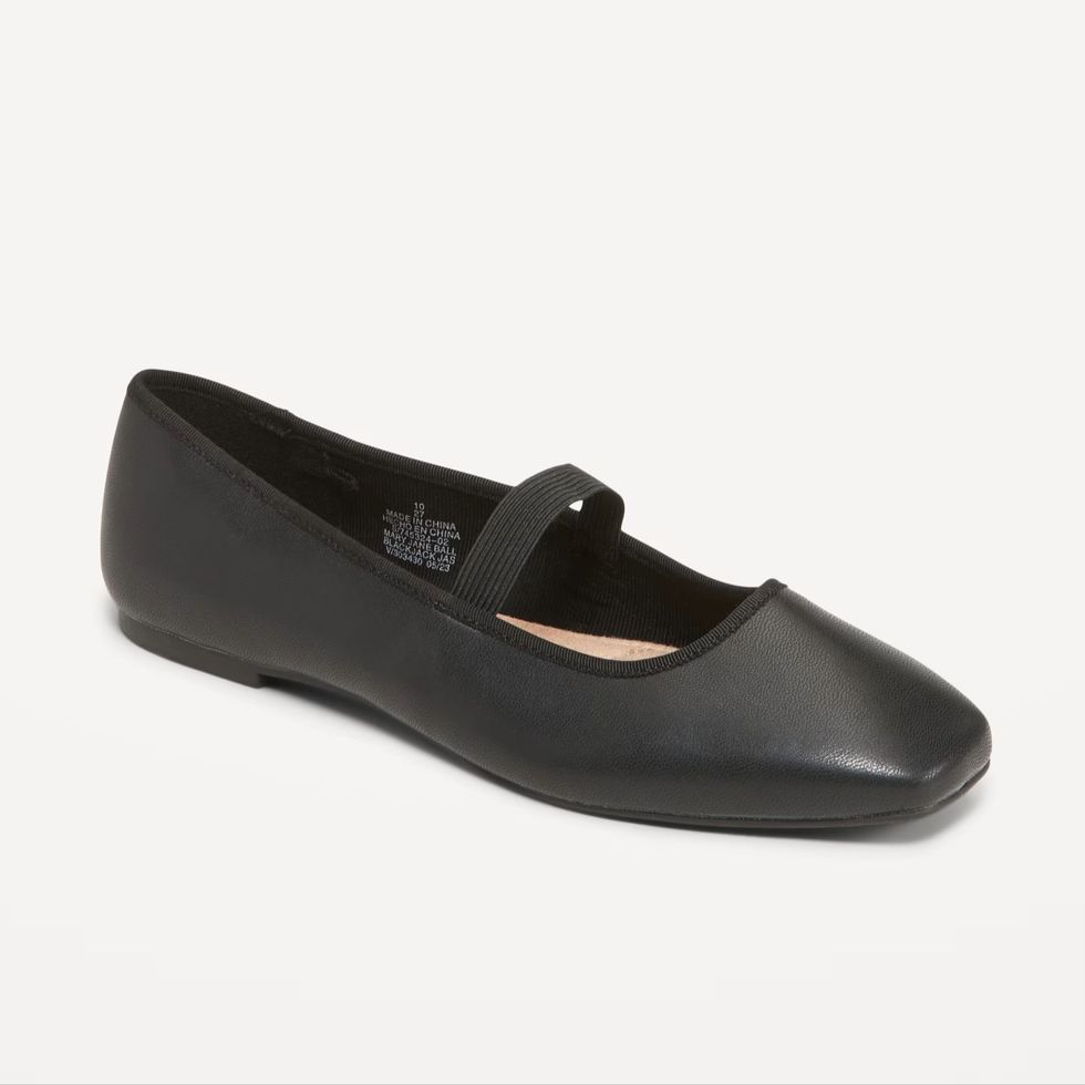 \u200bMary Jane Square-Toe Ballet Flats
