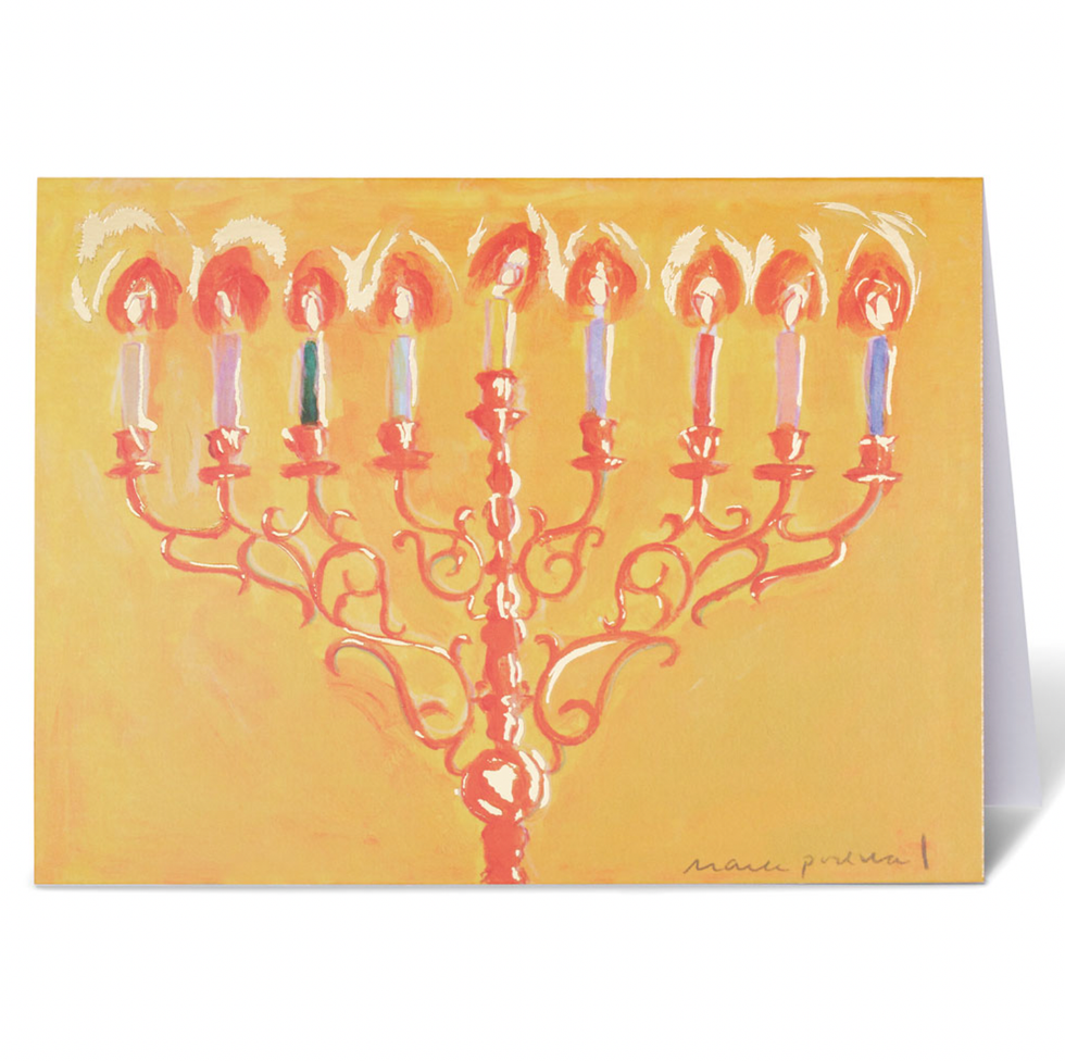 \u200bMetropolitan Museum of Art Hanukkah Menorah Holiday Cards