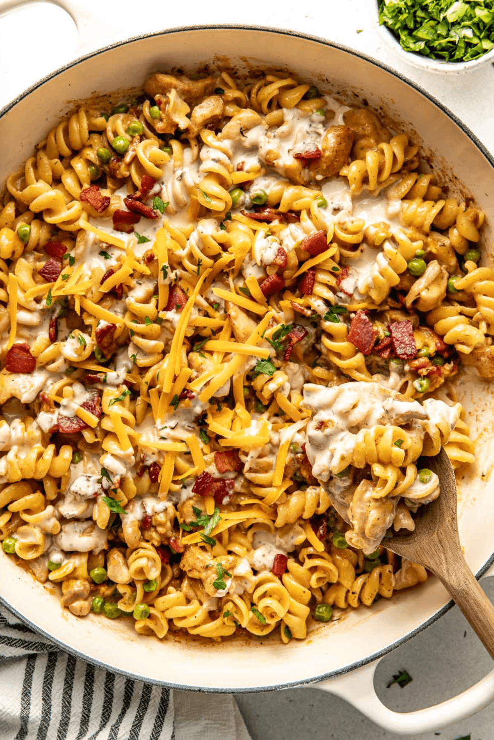 \u200bOne Pot Chicken Bacon Ranch Pasta