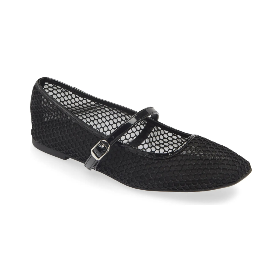 \u200bOpen Edit Desi Mary Jane Mesh Flat