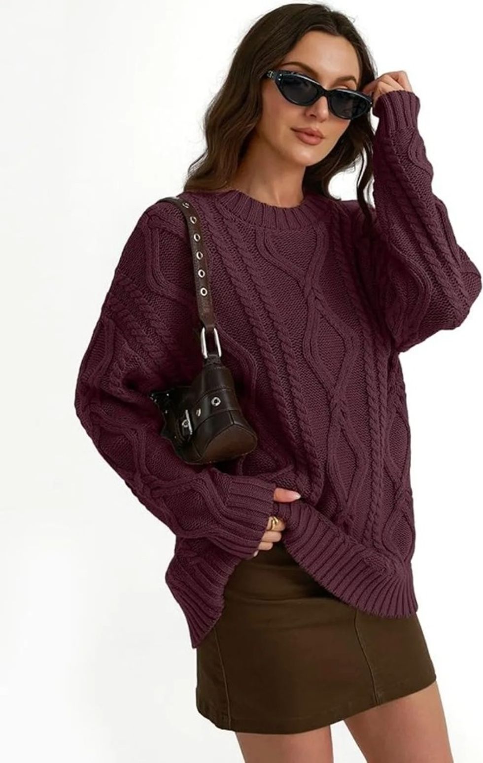 \u200bOversized Cable Knit Sweater