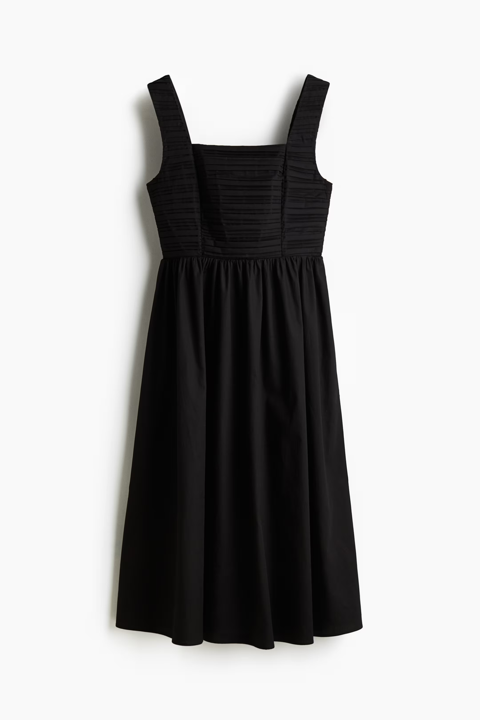 \u200bPintuck-Detail Dress With Flared Skirt