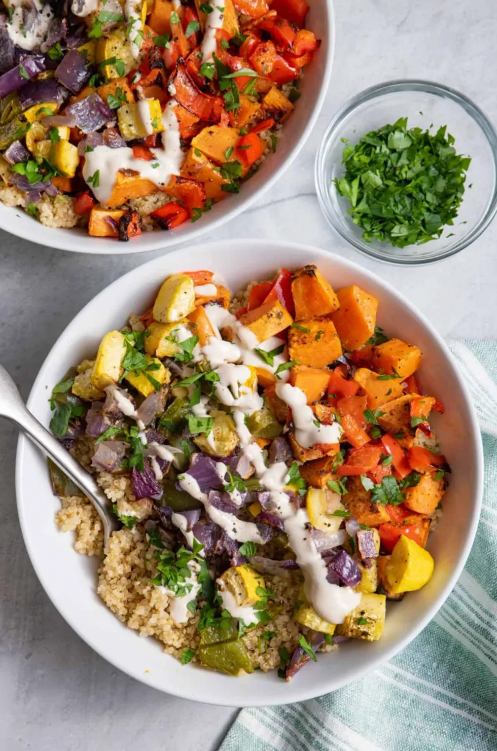 \u200bRoasted Vegetable Quinoa Bowl