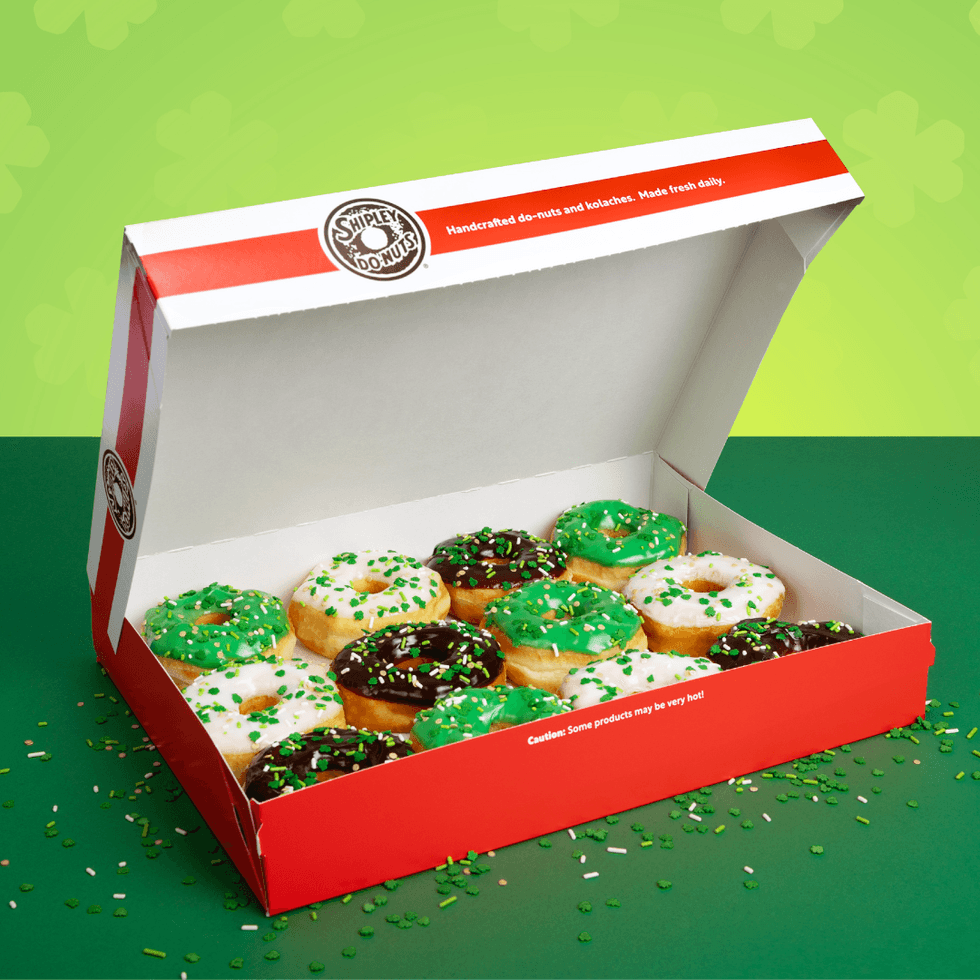 \u200bShipley Donuts' St. Patrick's-themed Lucky Dozen box