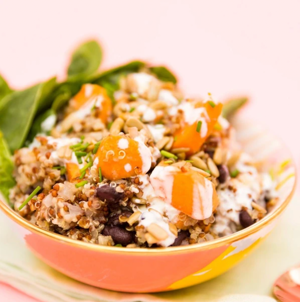 \u200bSlow-Cooker Marsala Veggie Grain Bowl