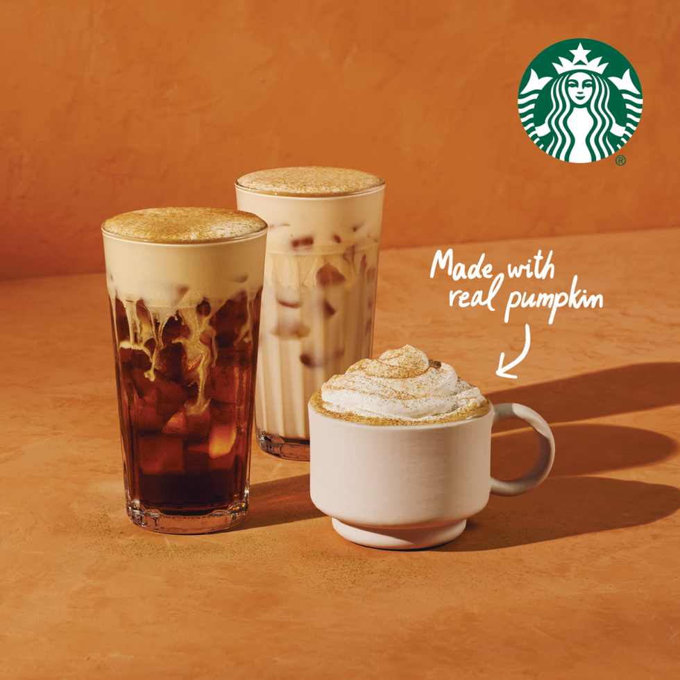 \u200bStarbucks Fall Menu 2025 Pumpkin Spice