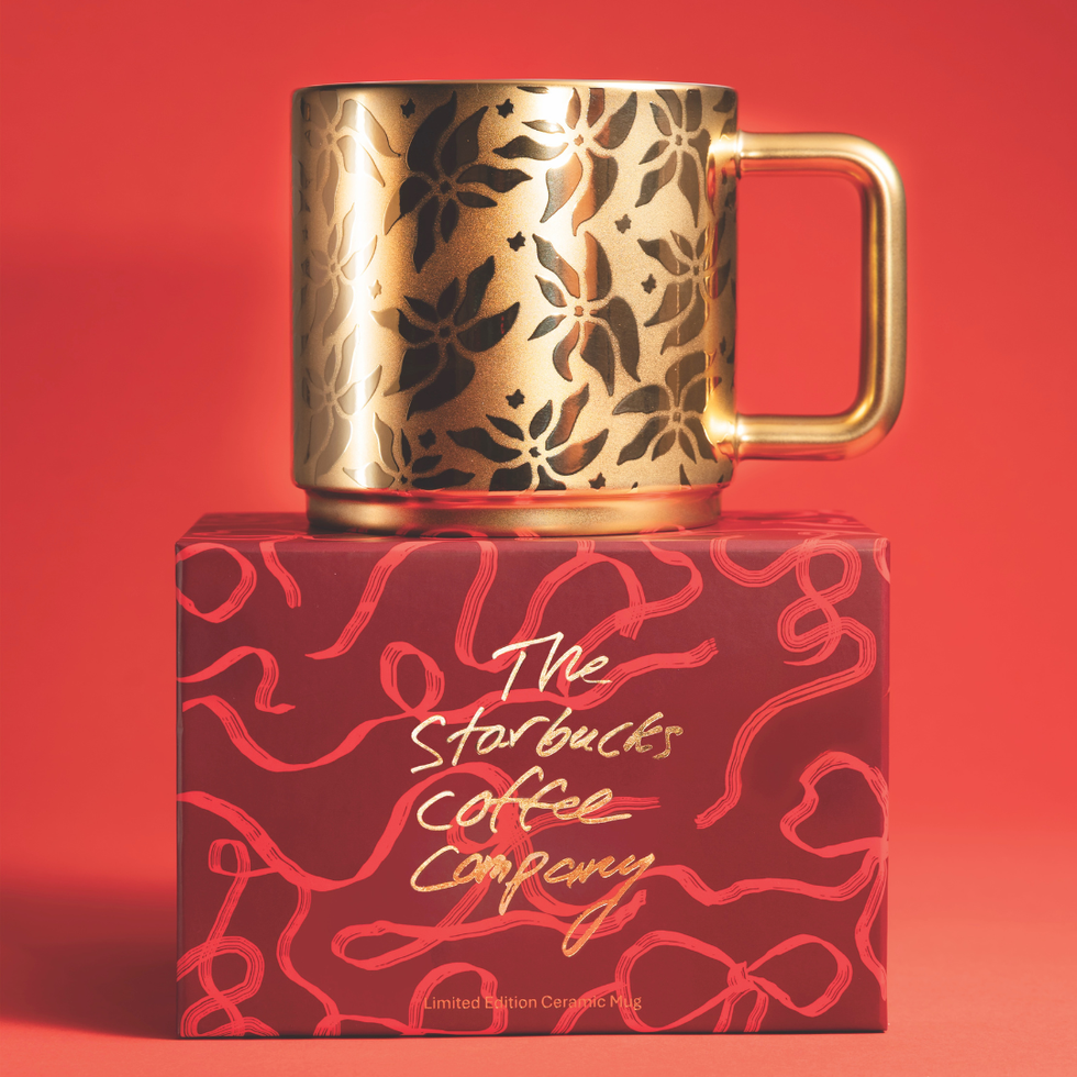 \u200bStarbucks Golden Poinsettia Mug