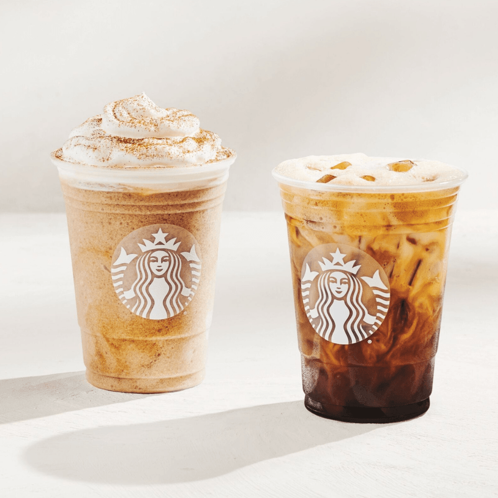 \u200bStarbucks Horchata Shaken Espresso + Horchata Frappuccino