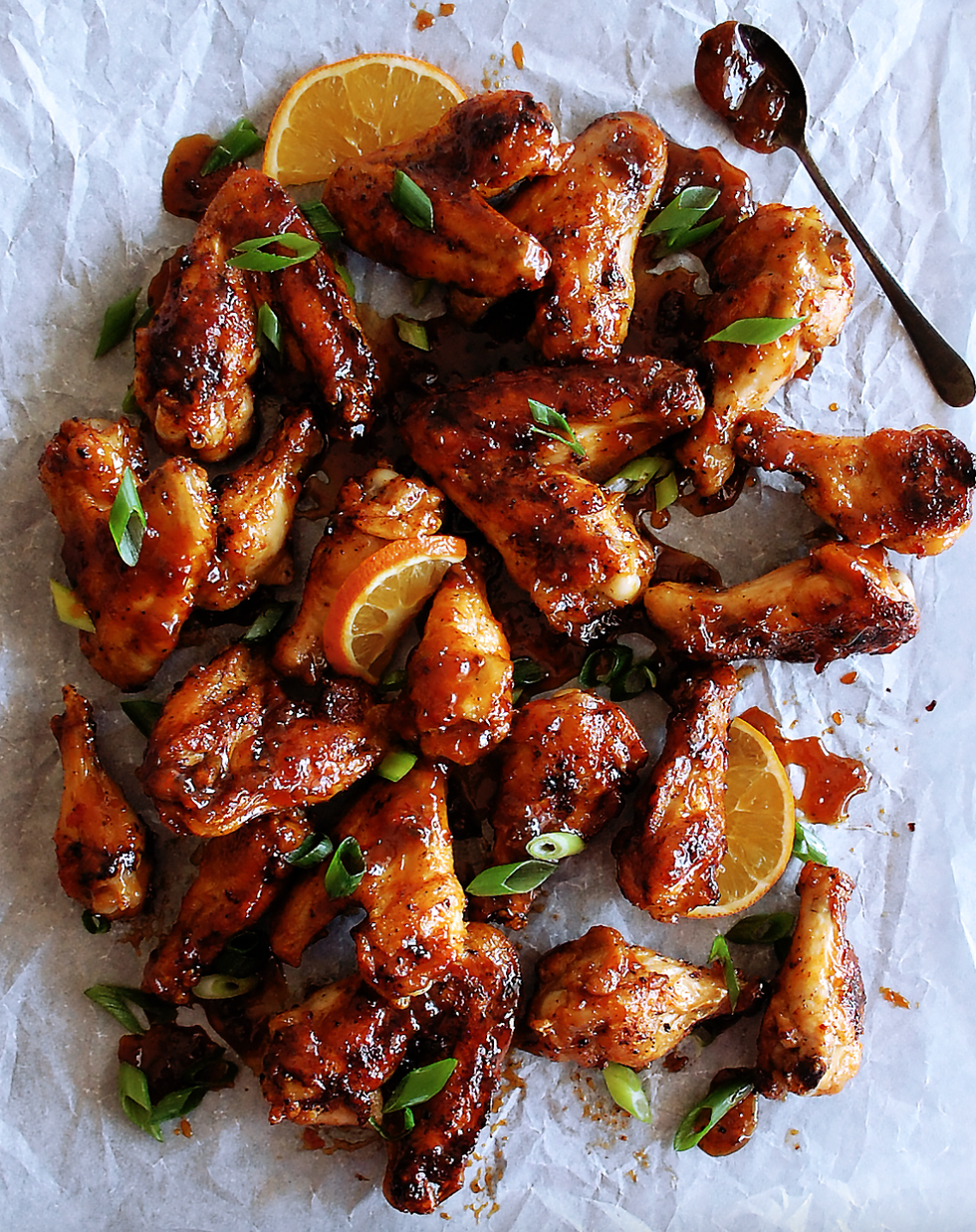 \u200bSweet Orange Chili Glazed Chicken Wings