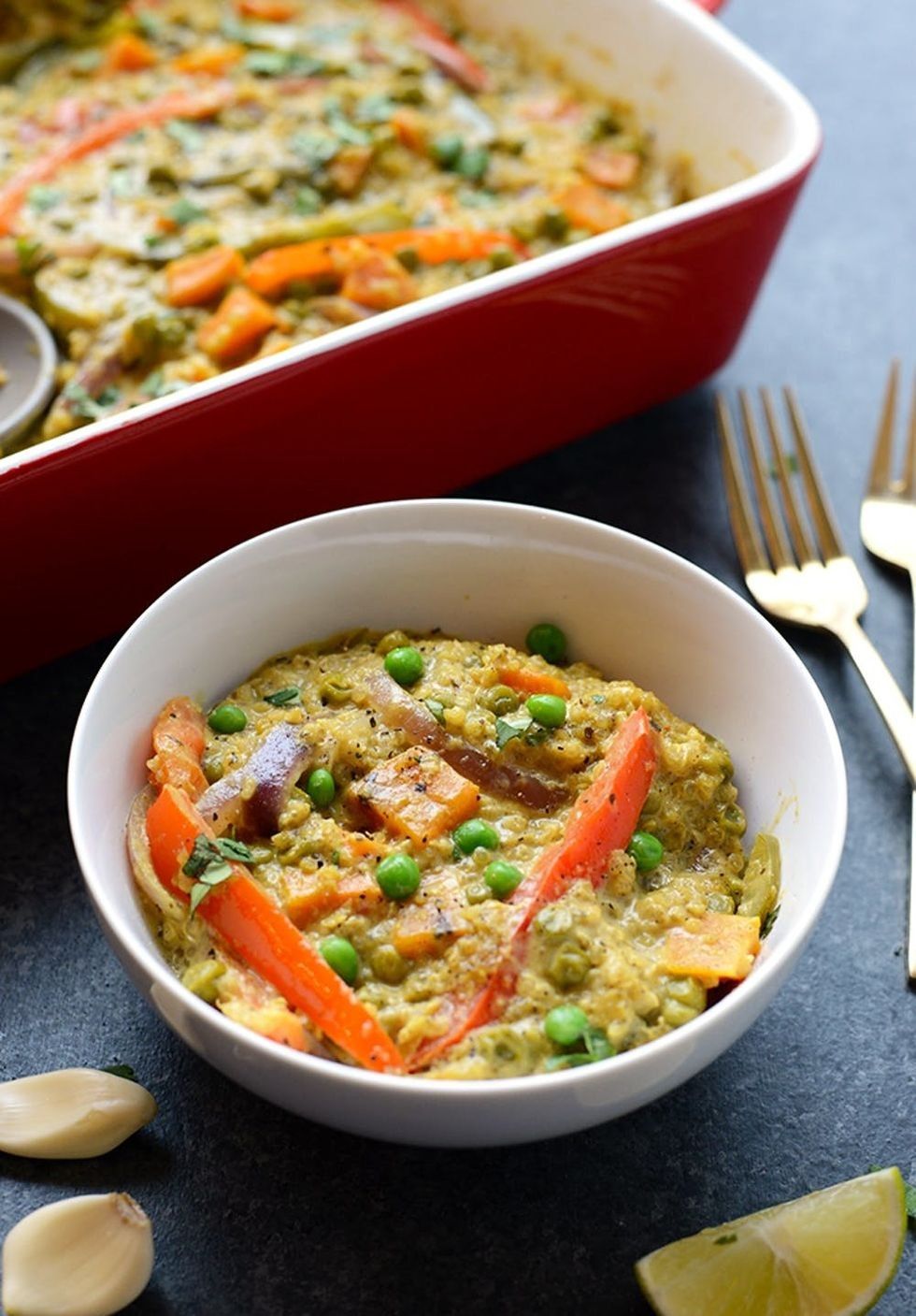 \u200bSweet Potato Green Curry Quinoa Casserole