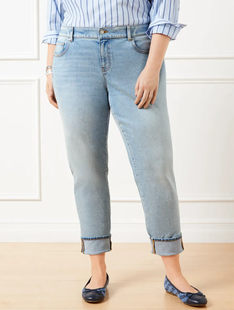\u200bTalbots Everyday Relaxed Jeans (Plus-Sized Petite)