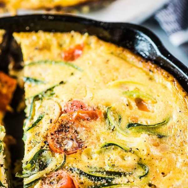 \u200bTomato Zoodle Frittata
