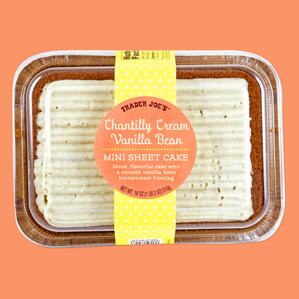 \u200bTrader Joe's Chantilly Cream Vanilla Bean Mini Sheet Cake