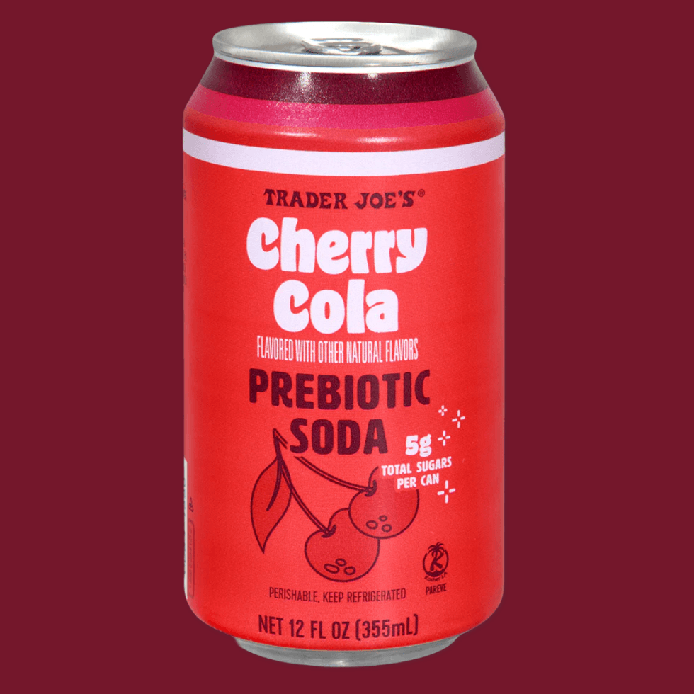 \u200bTrader Joe's Cherry Cola Prebiotic Soda