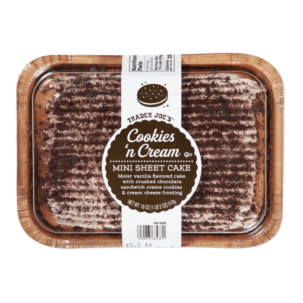 \u200bTrader Joe's Cookies 'n Cream Mini Sheet Cake