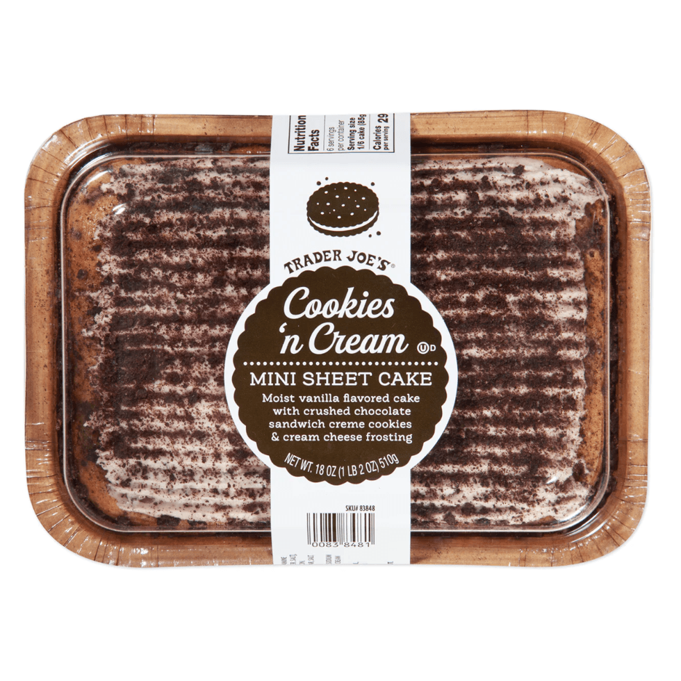 \u200bTrader Joe's Cookies 'n Cream Mini Sheet Cake