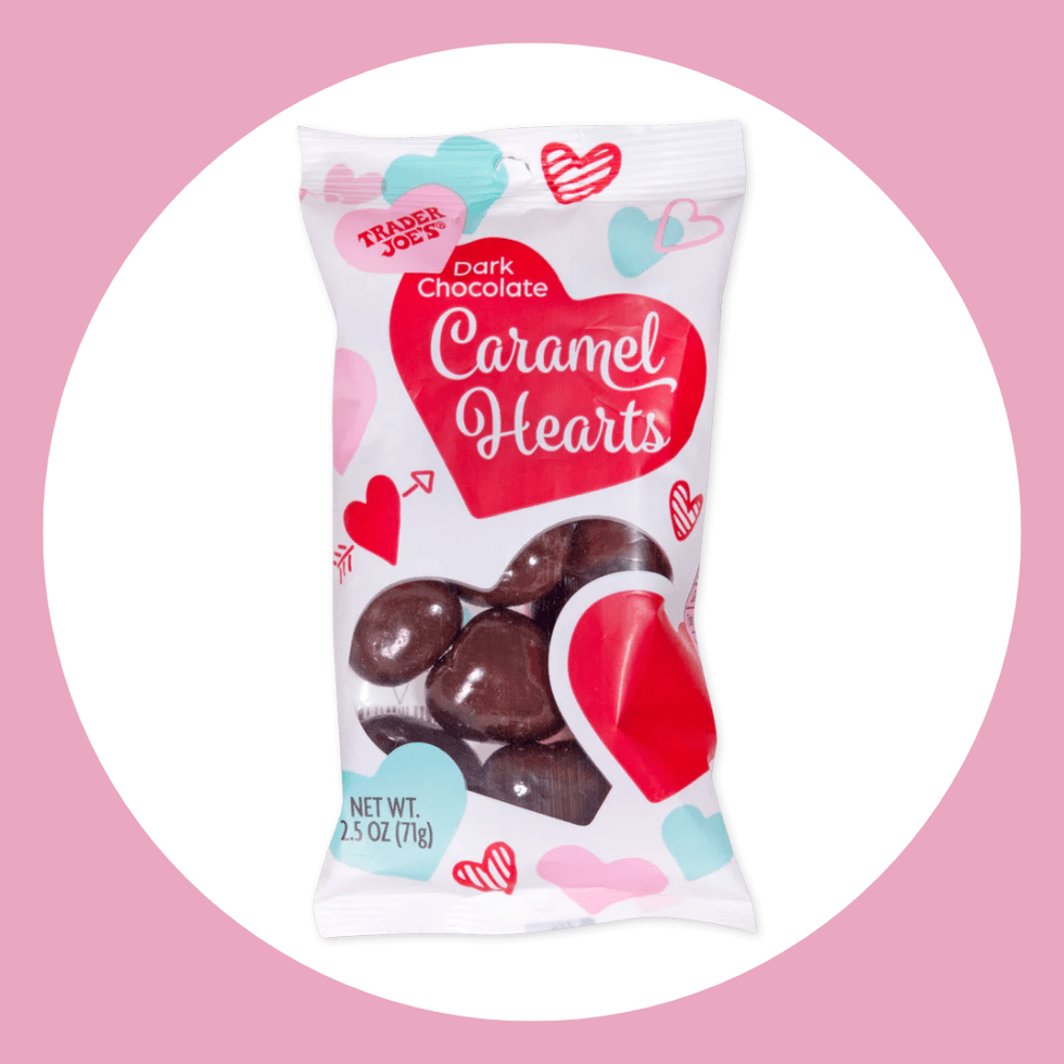 \u200bTrader Joe's Dark Chocolate Caramel Hearts
