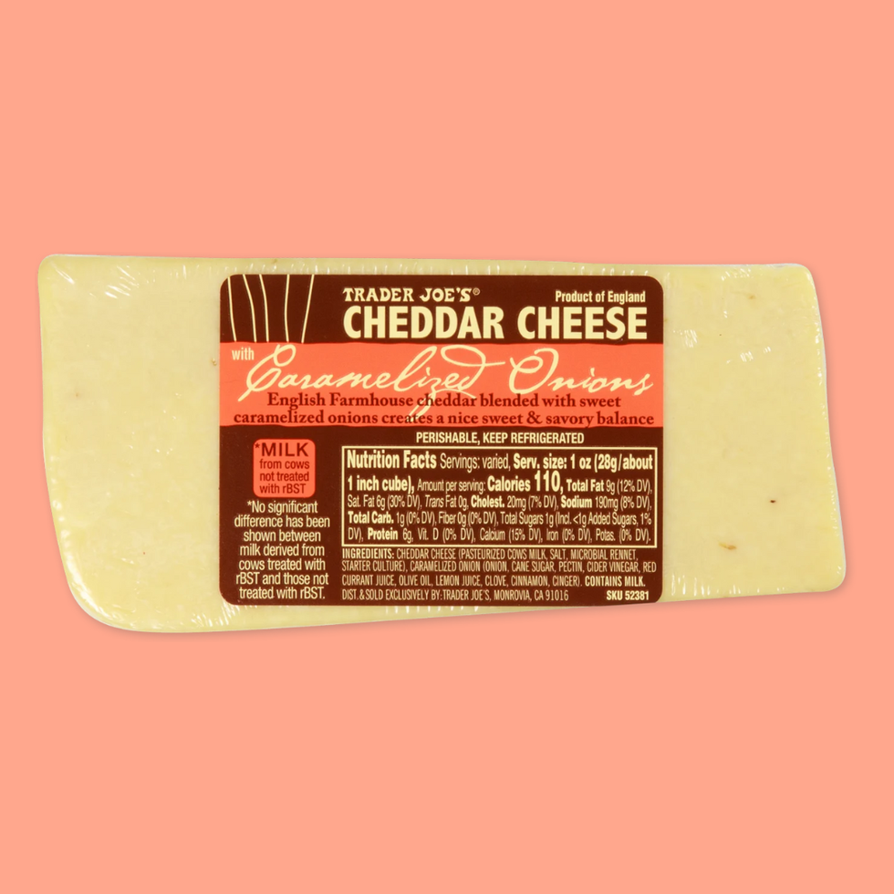 \u200bTrader Joe's English Cheddar With Caramelized Onions
