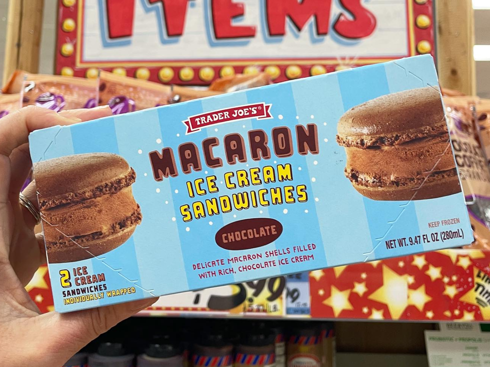 \u200bTrader Joe's Macaron Chocolate Ice Cream Sandwiches