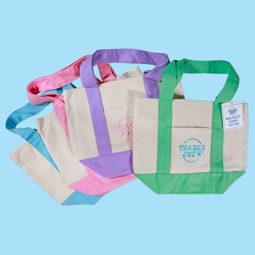 \u200bTrader Joe's Pastel Mini Tote Bags