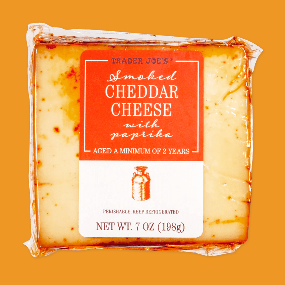 \u200bTrader Joe's Smoked Cheddar Cheese with Paprika