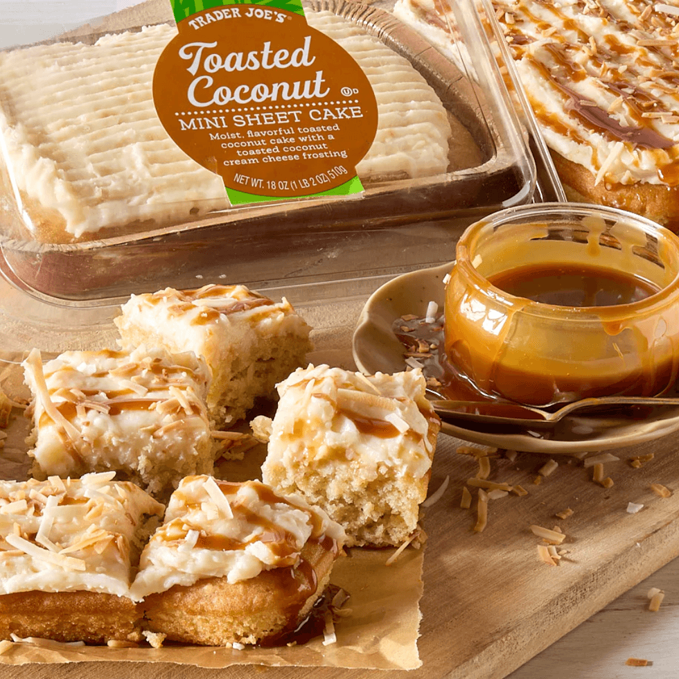 \u200bTrader Joe's Toasted Coconut Mini Sheet Cake