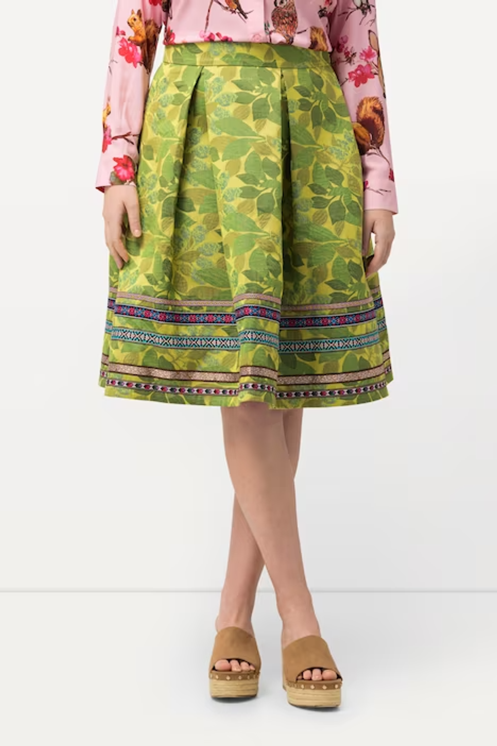 \u200bVon Laden Ribbon Trim Accent Skirt