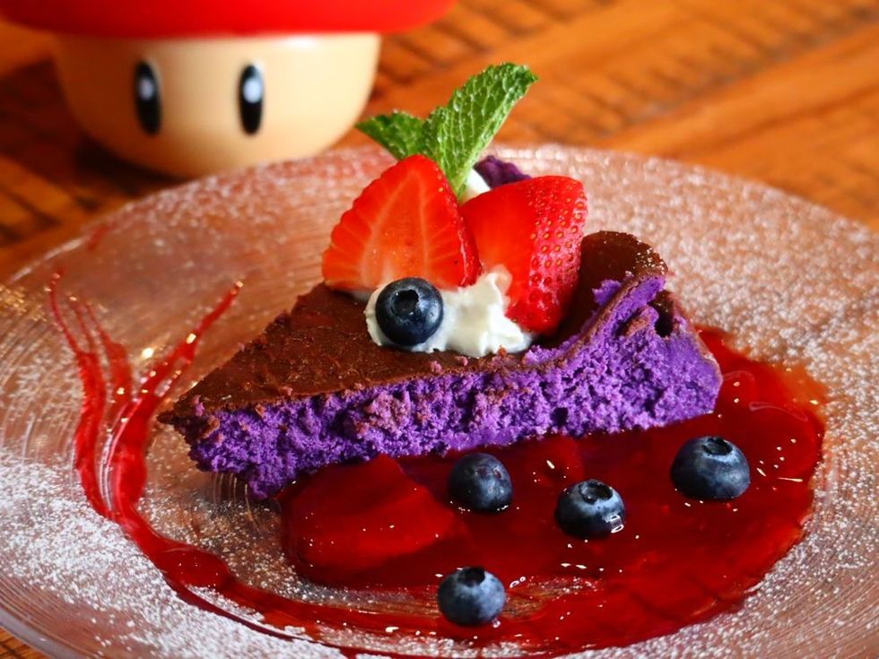 Ube cheesecake