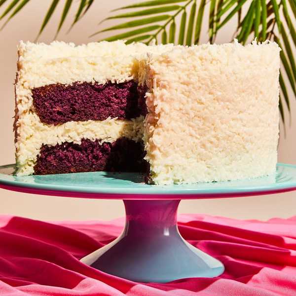 Ube Coconut Cake