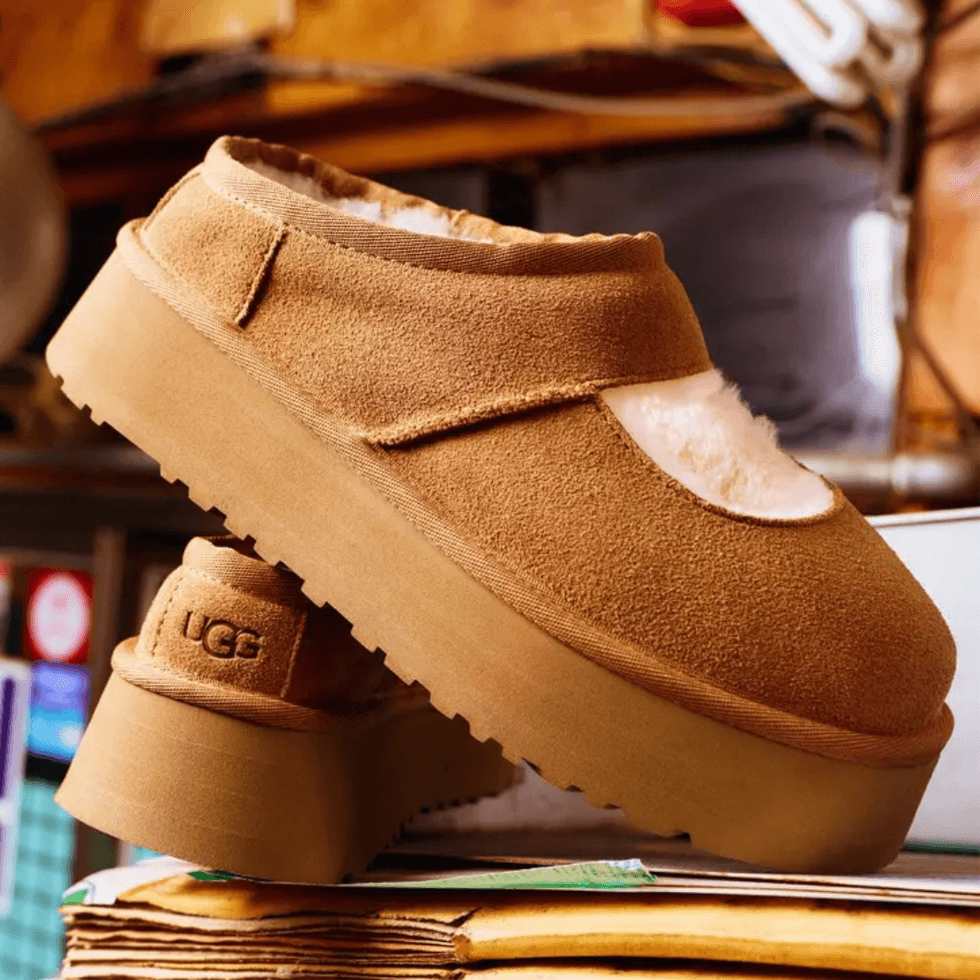 UGG Bea Genuine Shearling Lined Platform Mary Jane