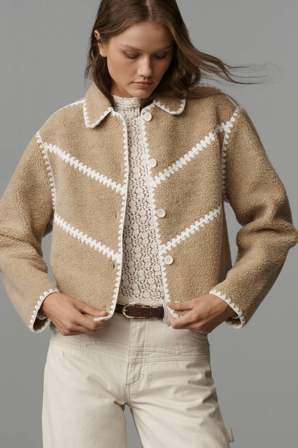 UGG Ellison UGGFluff Shell Fleece Jacket