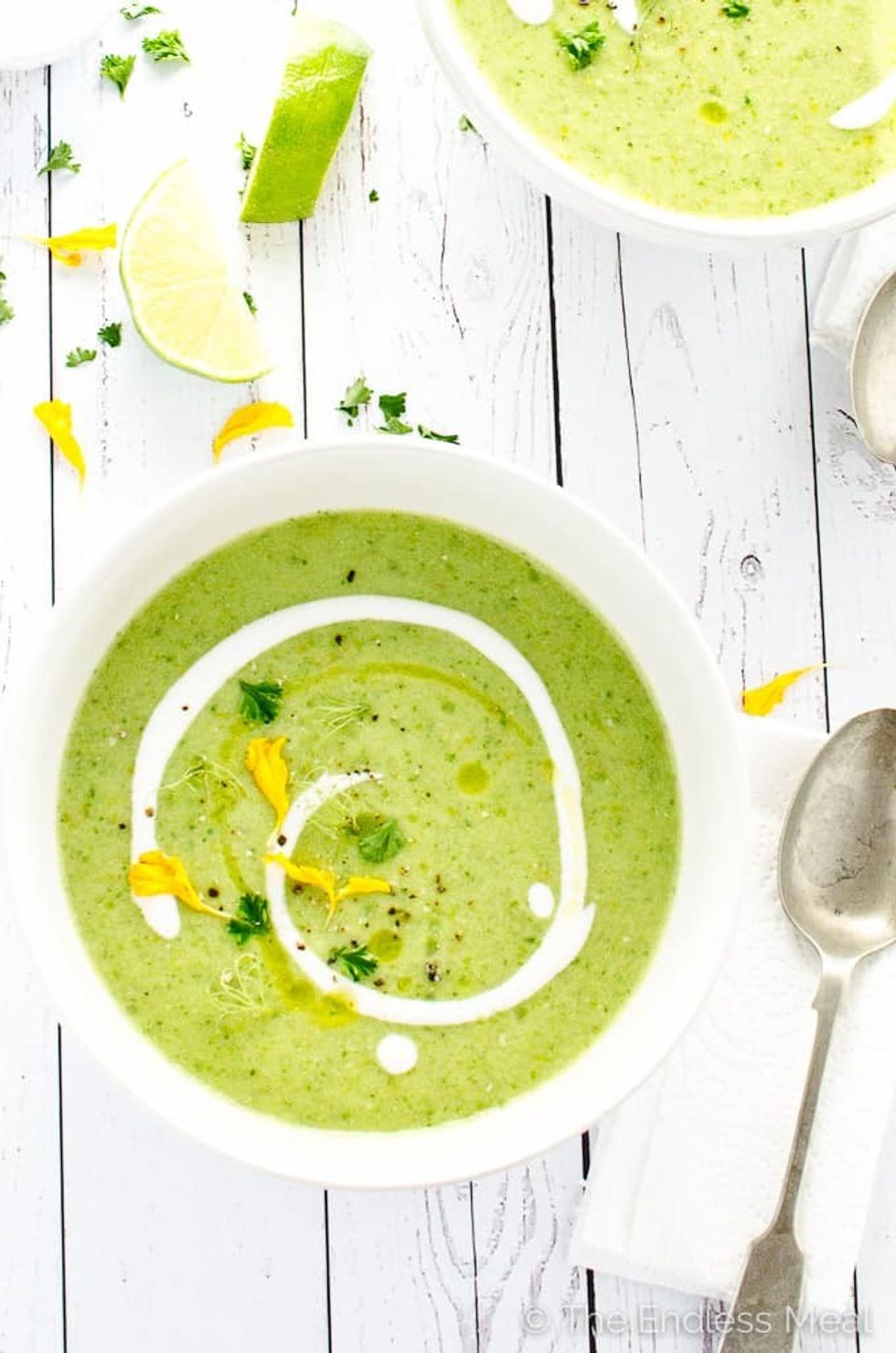 Ugly Green Tomato Gazpacho