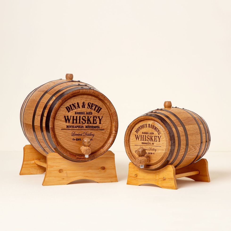 Uncommon Goods Personalized Whiskey Barrel