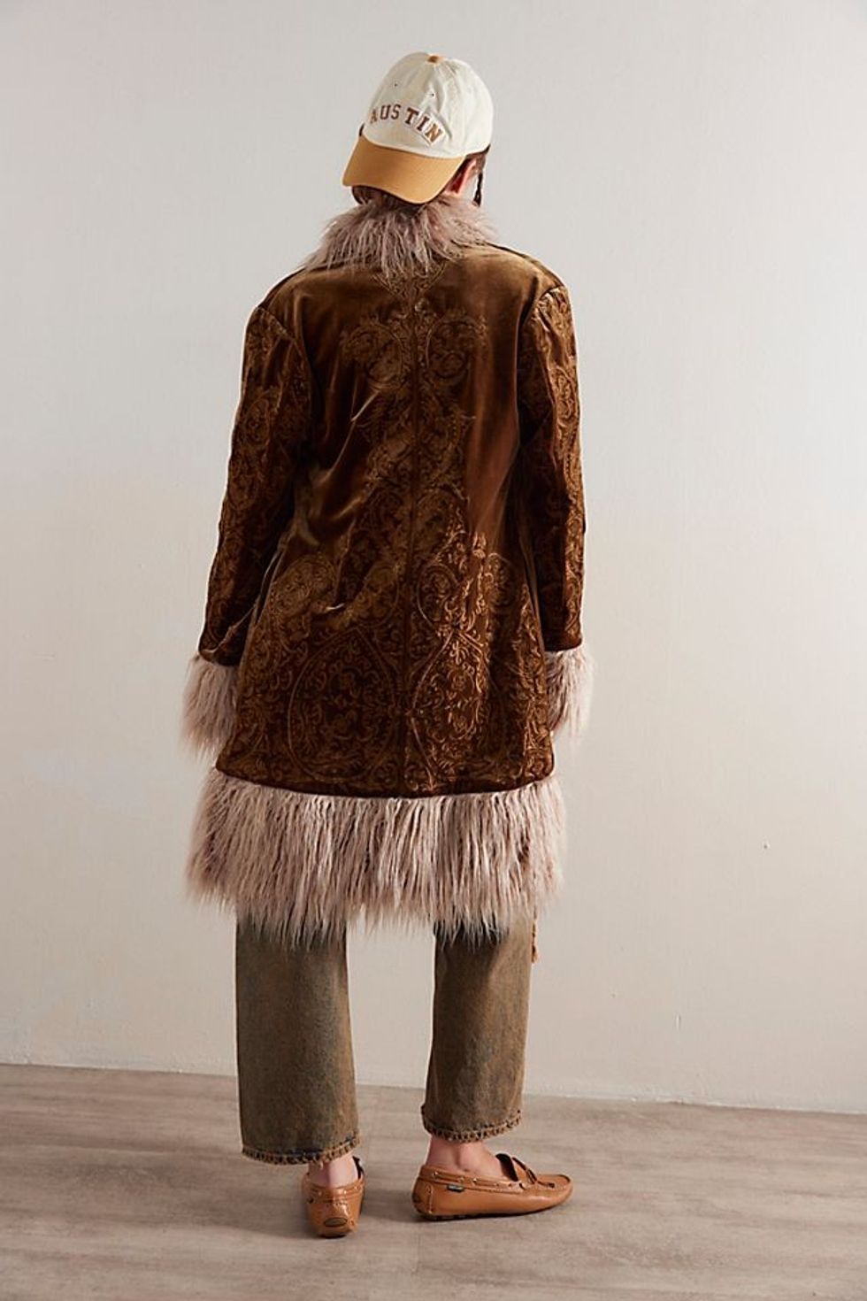 Understated Leather Moon Glow Coat