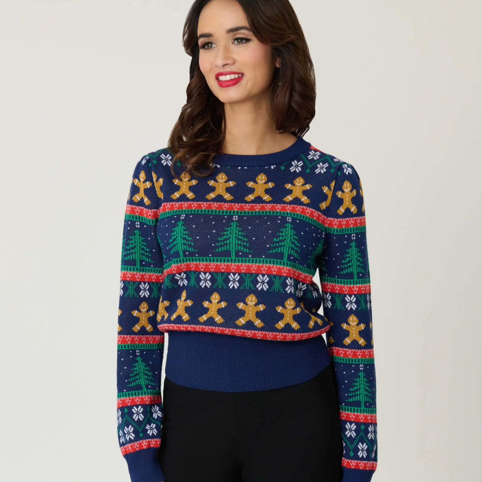 Unique Vintage Long Sleeve Fair Isle Sweater