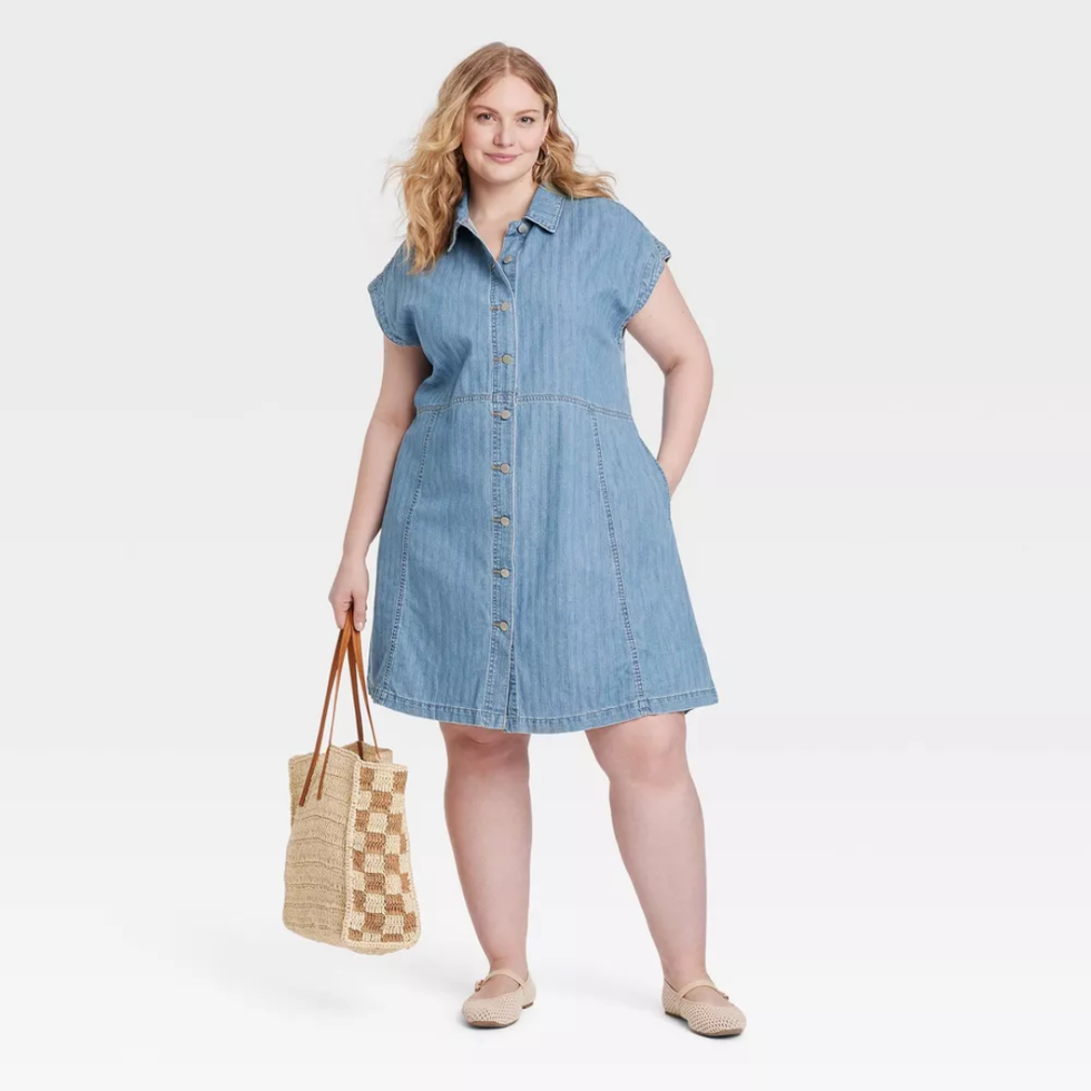 Universal Thread Denim Flouncy Dress