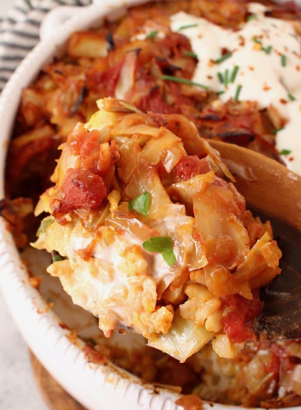 Unstuffed Cabbage Roll Casserole