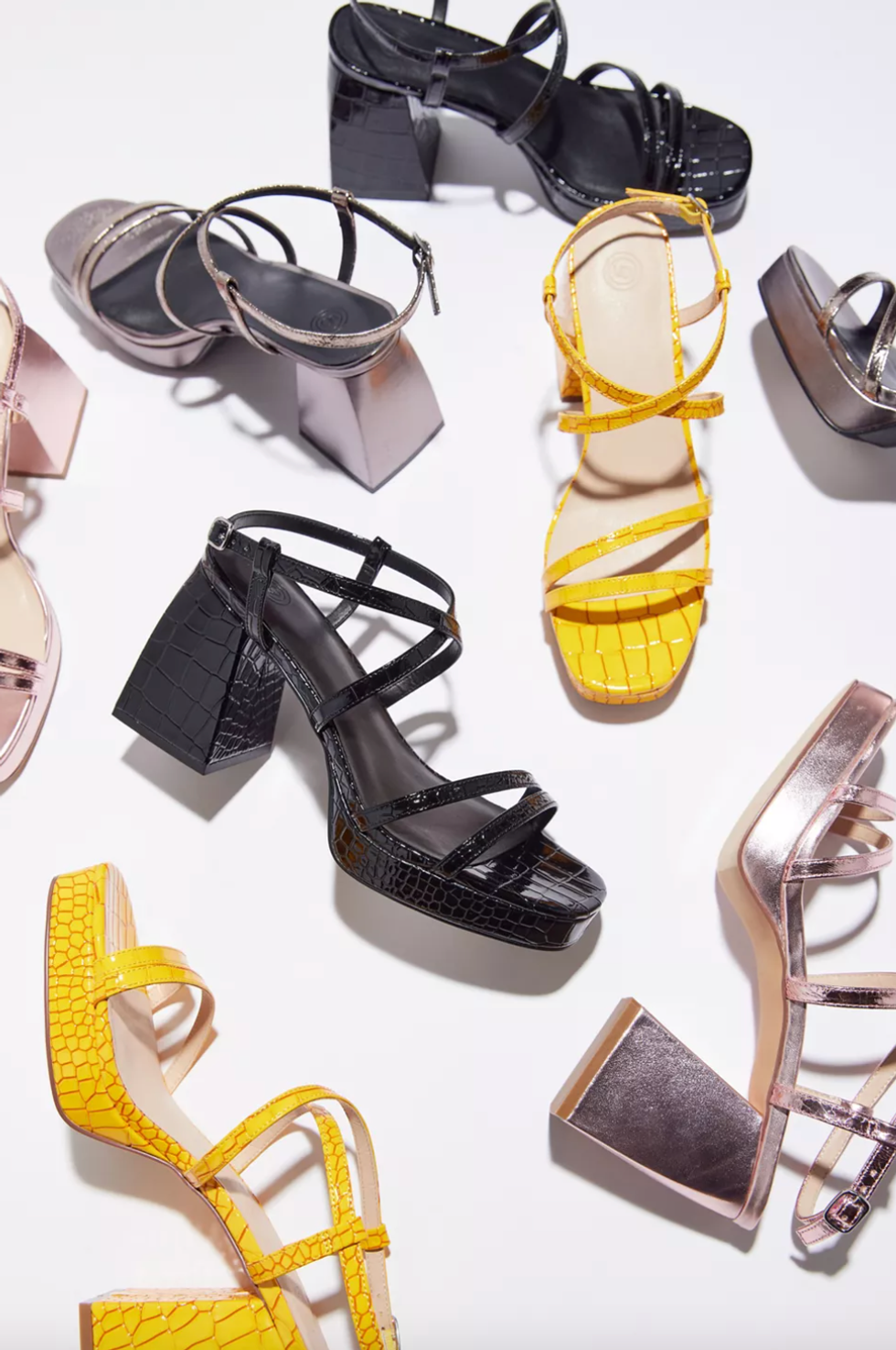 UO Olive Strappy Heel