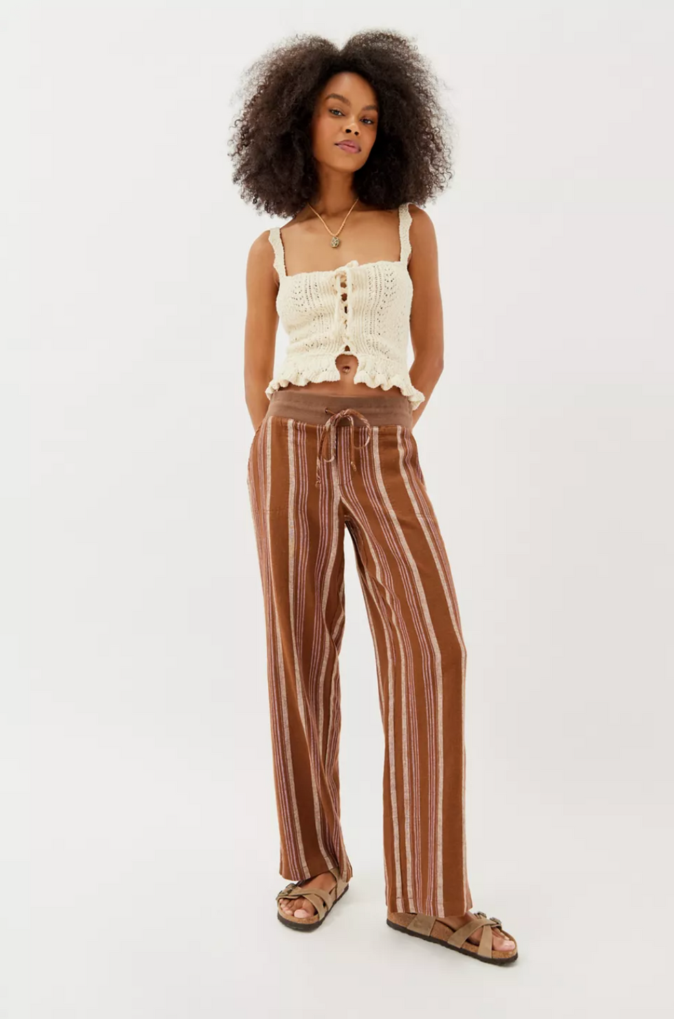 Urban Outfitters Costa Linen Pant