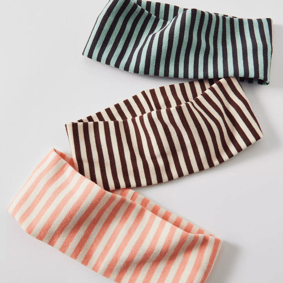 Urban Outfitters Evie Striped Headwrap Wide Headband