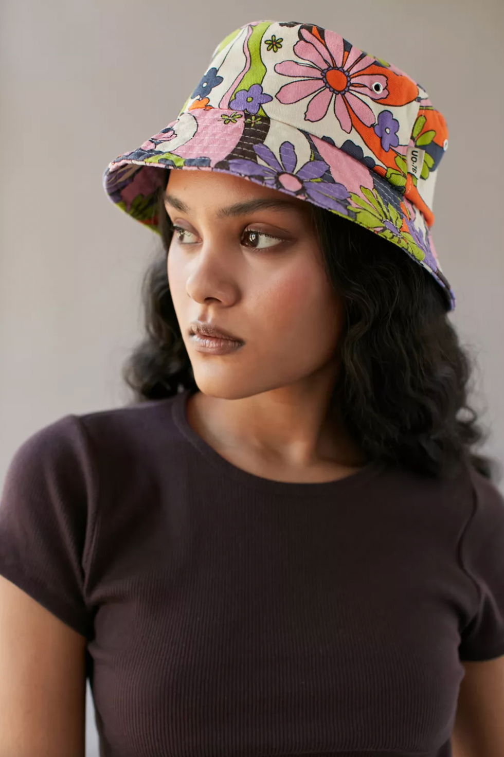urban outfitters floral bucket hat