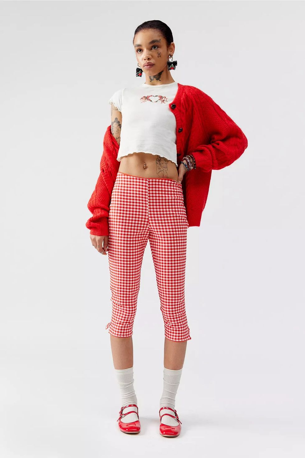 Urban Outfitters Gingham Capris