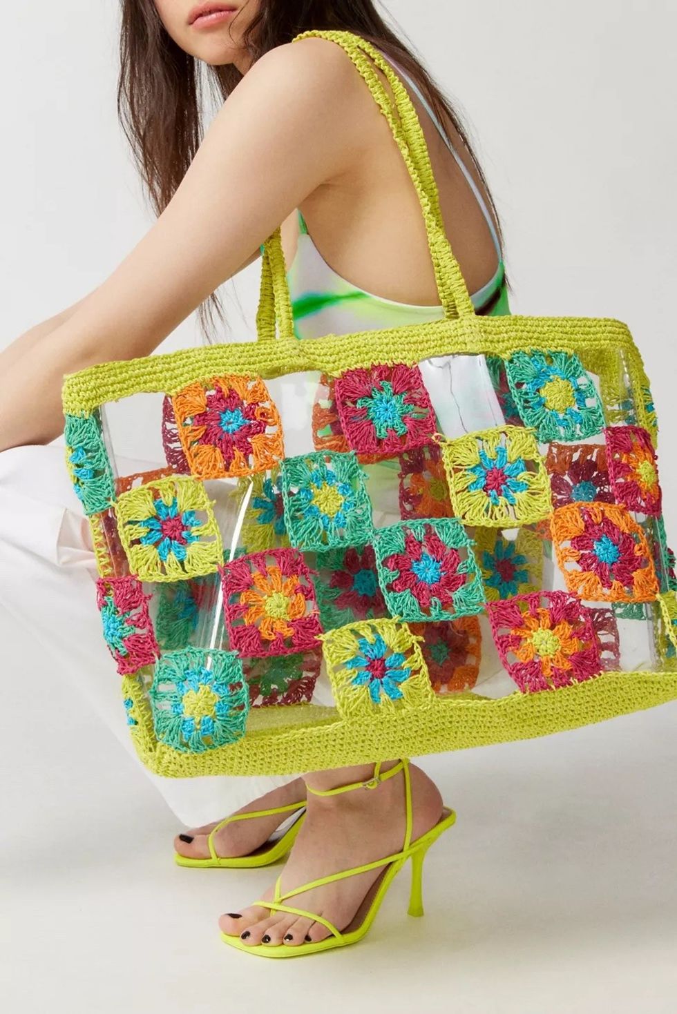 Urban Outfitters Granny Square Crochet large tote bags