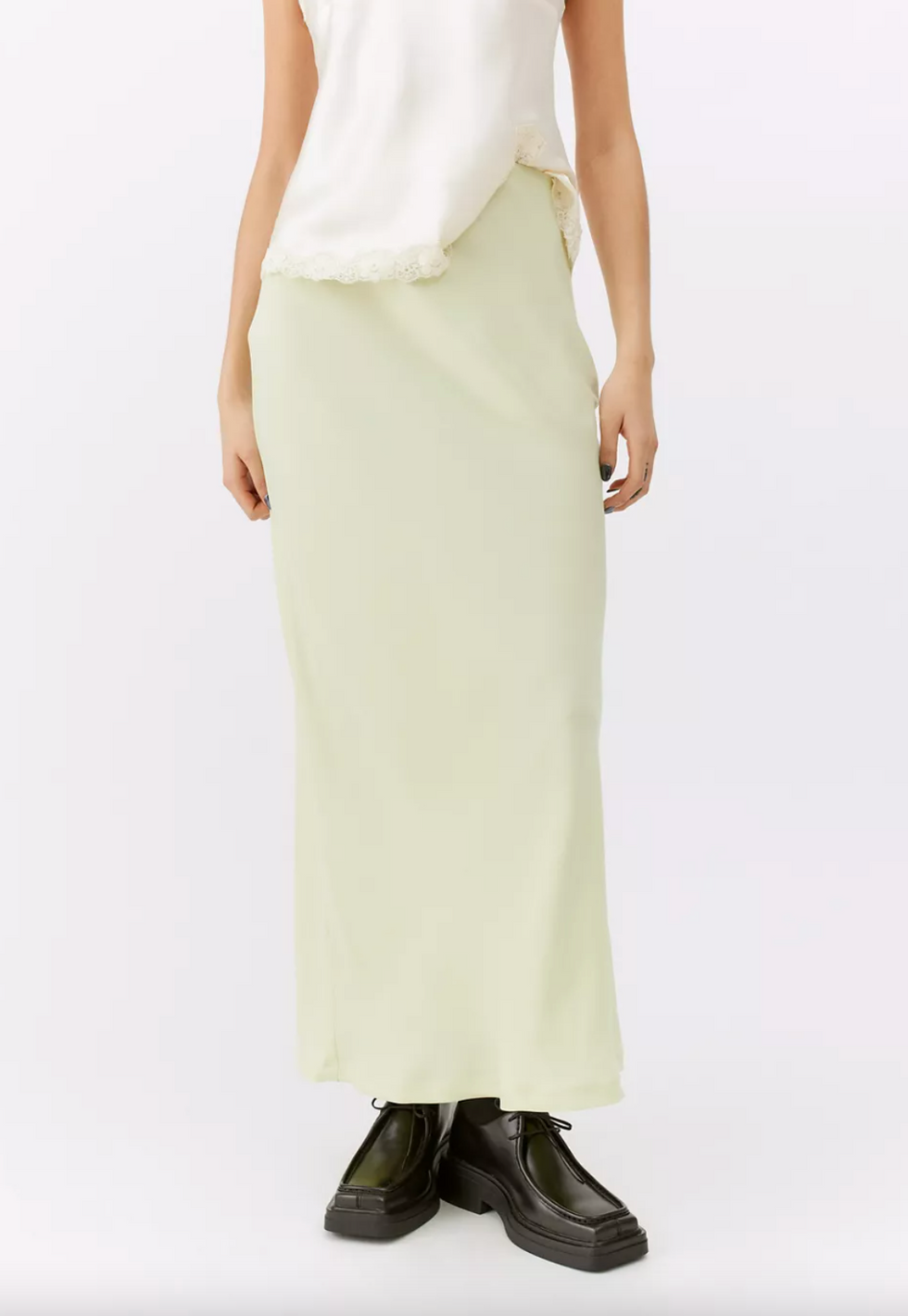 Urban Outfitters Winona Satin Maxi Skirt