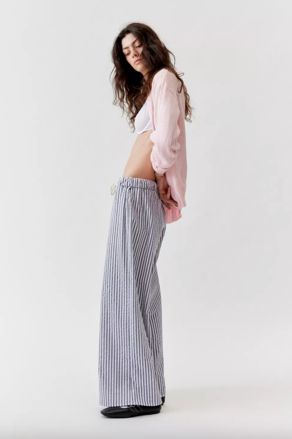 Urban Renewal Seersucker Rollover Pant