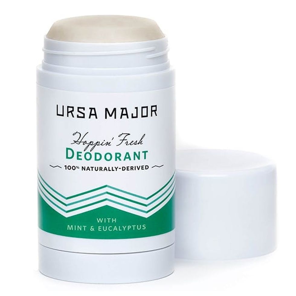 ursa major deodorant with white, green and black details