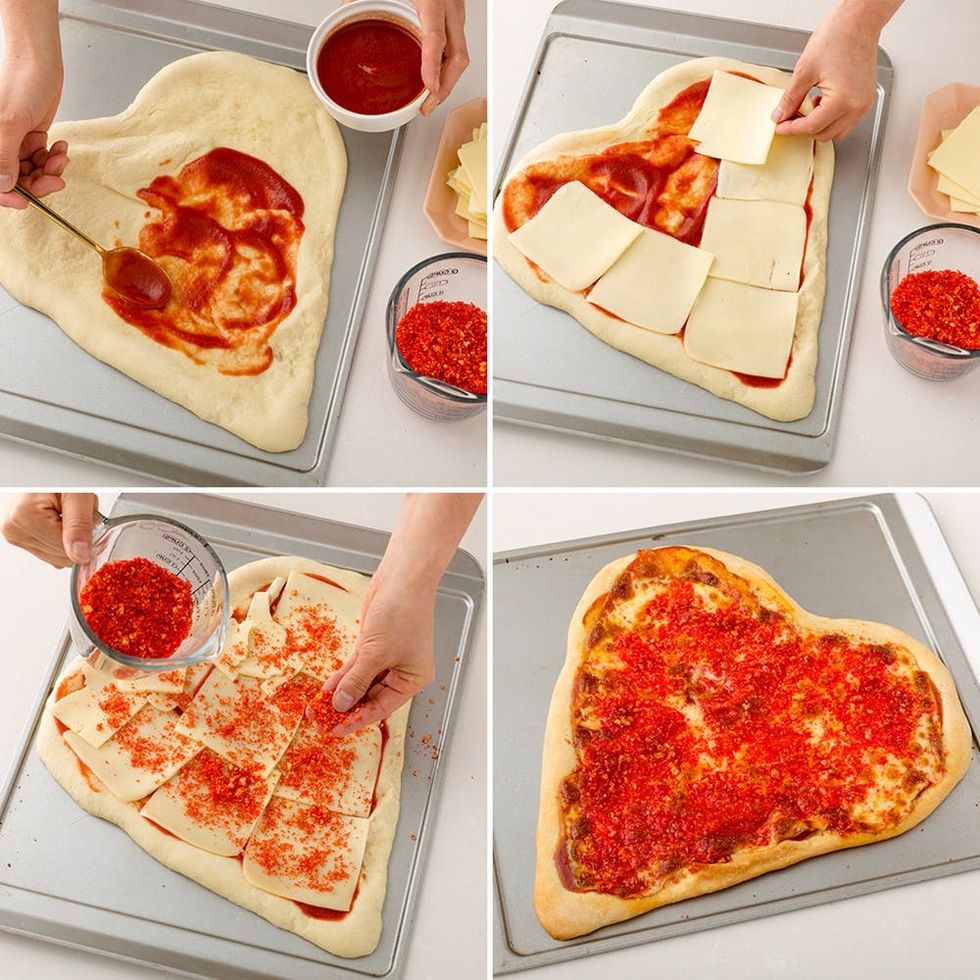 Valentine's Day Flamin' Hot Cheetos Pizza Recipe