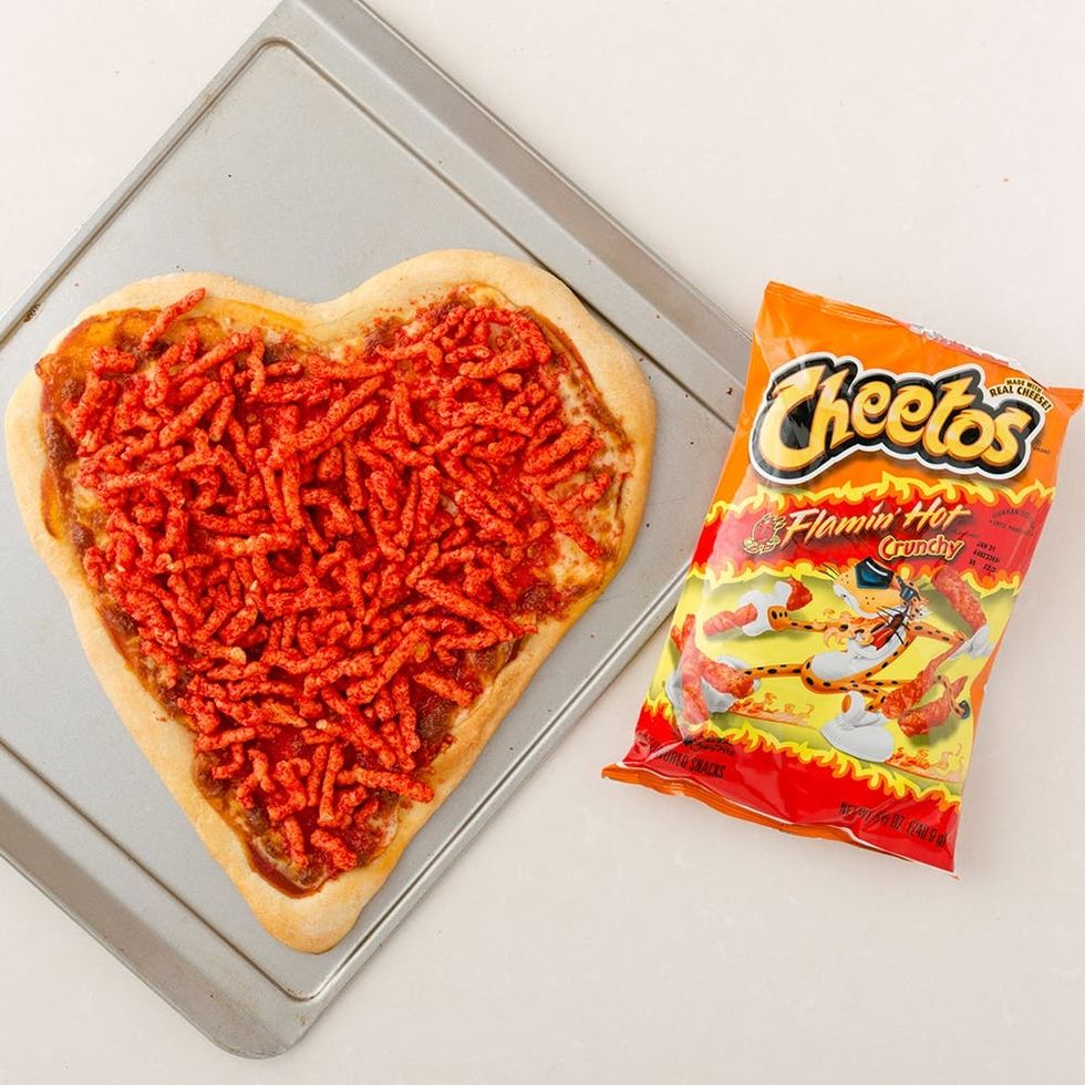 Valentine's Day Flamin' Hot Cheetos Pizza Recipe
