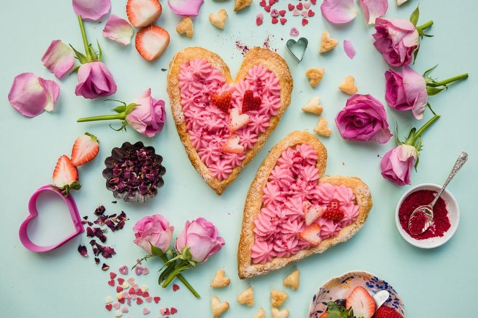 Valentine's Day Heart-Shaped Rose Tart Recipe